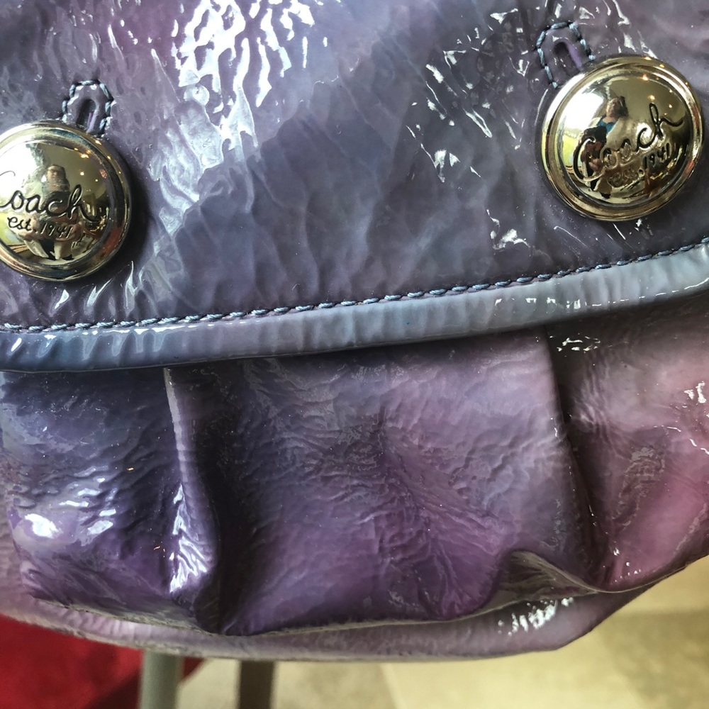 Coach Poppy purple ombre violet cross body bag - Picture 6 of 16